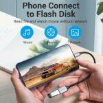 Vention Conversor USB-C Macho a USB Hembra - 0.15m - Color Gris - Imagen 5