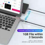 Vention Adaptador USB 3.0 Macho a USB-C Hembra - Color Gris - Imagen 4