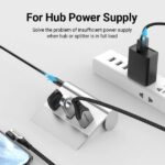 Vention Cable Alimentacion USB-A Macho a DC 5.5mm - 1m - Color Negro - Imagen 3