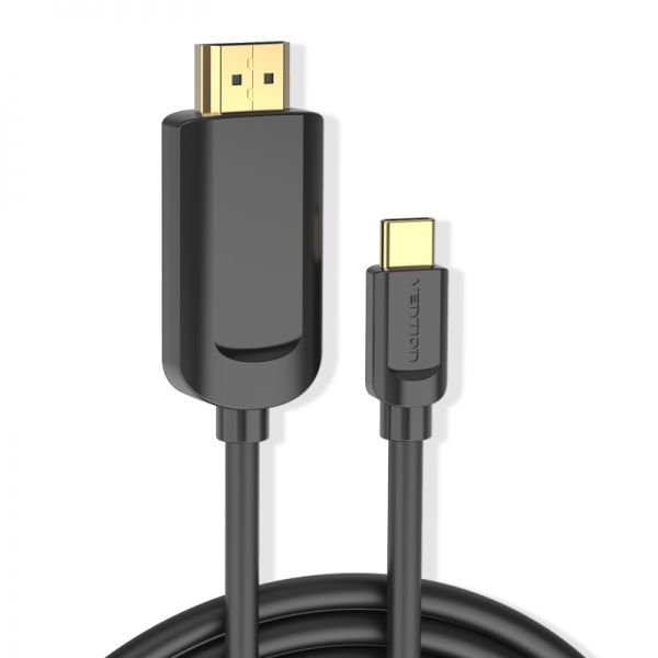 281492_1 Vention Cable Conversor USB-C Macho a HDMI Macho 1.4 4K - 1m - Color Negro - Imagen 1