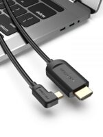Vention Cable USB-C Macho a HDMI 2.0 Macho Angulo Recto - 1.5m - Color Negro - Imagen 2