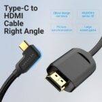 Vention Cable USB-C Macho a HDMI 2.0 Macho Angulo Recto - 1.5m - Color Negro - Imagen 5