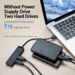Vention HUB 4 en 1 USB 2.0 a 4xUSB - 0.5m - Color Negro - Imagen 3