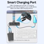 Vention HUB 7 en 1 USB3.0 a 7xUSB3.0 con Interruptores Individuales y Alimentacion Externa - Color Negro - Imagen 3