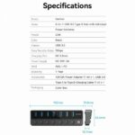 Vention HUB 7 en 1 USB3.0 a 7xUSB3.0 con Interruptores Individuales y Alimentacion Externa - Color Negro - Imagen 5