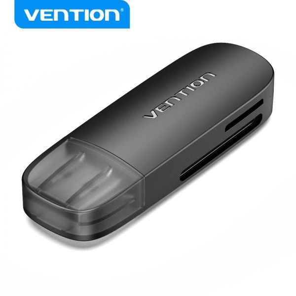 281612_1 Vention Lector de Tarjetas Externo USB 3.0 - Color Negro - Imagen 1