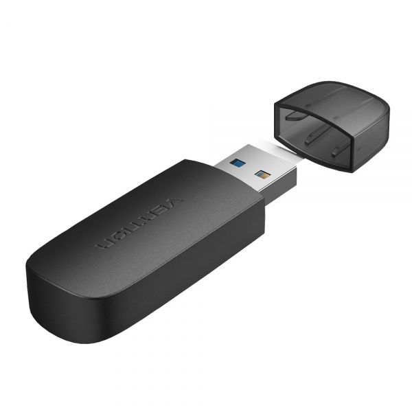 281617_1 Vention Lector de Tarjetas Externo USB 3.0 - Color Negro - Imagen 1