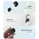 Vention Auriculares Bluetooth 5.3 con Estuche de Carga - 6h Autonomia - Tiny T12 - Color Blanco - Imagen 3