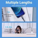 Vention Cable USB-C a Lightning 3A 27W 480Mbps MFi - 2m - Color Gris - Imagen 4