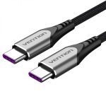 Vention Cable USB-C Macho a USB-C Macho - 2m - 5A 100W 480Mbps - Color Gris - Imagen 2