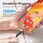 Vention Cable USB-C Macho a USB-C Macho 3A 60W LED - 3m Algodon Trenzado Negro - Imagen 4