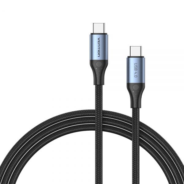 281767_1 Vention Cable USB-C 4.0 Macho a USB-C Macho - 1m - Color Gris - Imagen 1