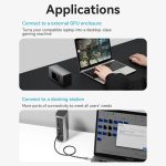 Vention Cable USB-C 4.0 Macho a USB-C Macho - 1m - Color Gris - Imagen 3