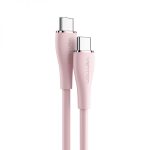 Vention Cable USB-C Macho a USB-C Macho - 1.5m - 5A 100W 480Mbps - Color Rosa Silicona - Imagen 2