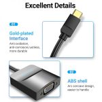 Vention Adaptador USB-C Macho a VGA Hembra - Color Negro - Imagen 5
