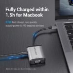 Vention Docking Station 4 en 1 USB-C a HDMI/VGA/USB3.0/PD87W - 0.15m - Color Gris - Imagen 3