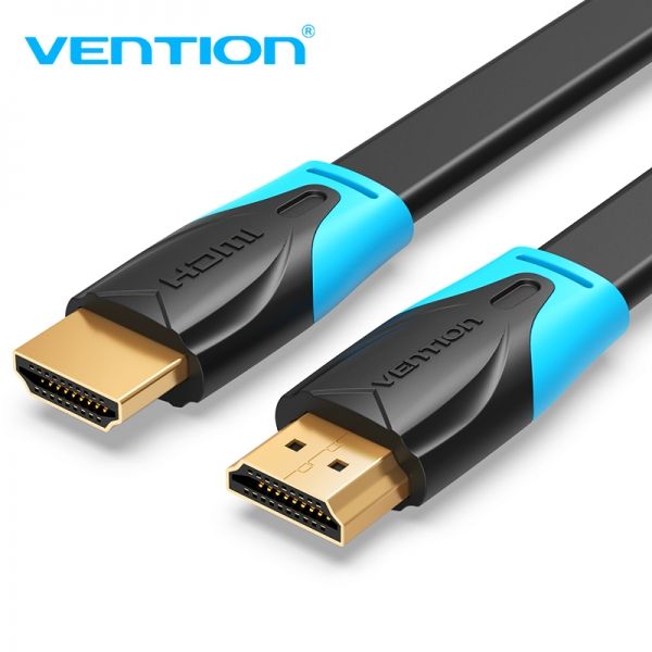 282027_1 Vention Cable Plano HDMI 2.0 Macho a Macho 4K - 1.5m - Color Negro - Imagen 1