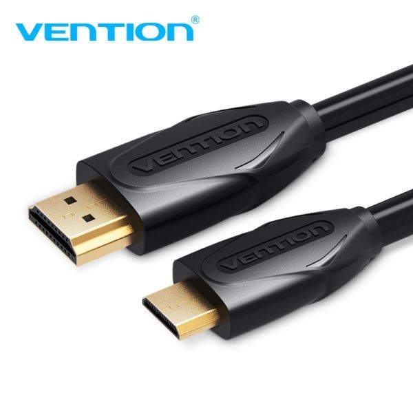282087_1 Vention Cable HDMI Macho a Mini HDMI Macho - 2m - Color Negro - Imagen 1