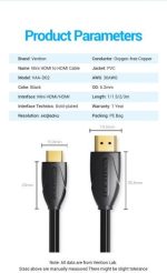 Vention Cable HDMI Macho a Mini HDMI Macho - 2m - Color Negro - Imagen 5