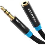 Vention Cable Alargador Estereo Jack 3.5 Macho a Jack 3.5 Hembra - 1.5m - Color Negro - Imagen 2
