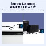 Vention Cable Estereo Jack 3.5 Hembra a 2x RCA Macho - 1m - Color Negro - Imagen 4