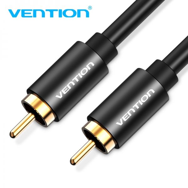 282152_1 Vention Cable Estereo RCA Macho a RCA Macho - 1m - Color Negro - Imagen 1