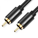 Vention Cable Estereo RCA Macho a RCA Macho - 1m - Color Negro - Imagen 2