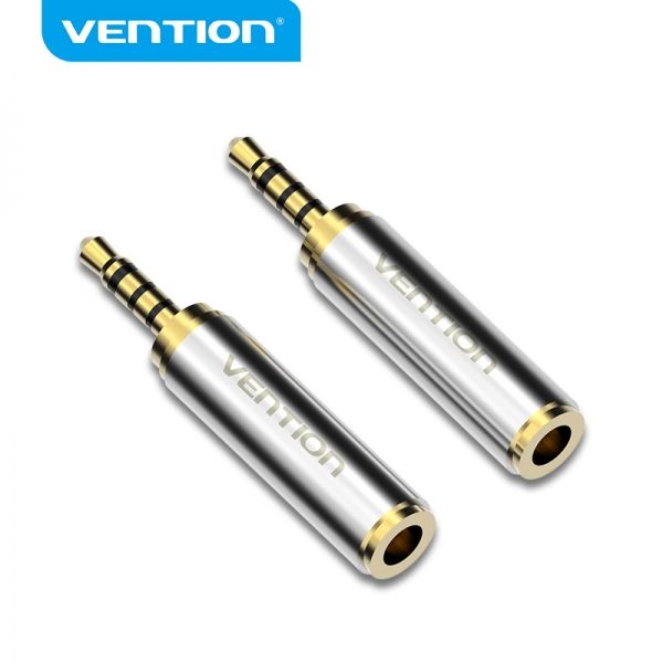 282167_1 Vention Adaptador Jack 2.5 Macho a Jack 3.5 Hembra - Color Plata - Imagen 1
