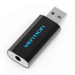Vention Tarjeta de Sonido Externa USB a CTIA - Color Negro Metalizado - Imagen 2