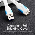 Vention Cable USB 3.0 Macho a MicroUSB Macho - 0.25m - Azul y Negro - Imagen 5