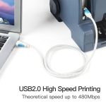 Vention Cable USB 2.0 Macho a USB-B Macho para Impresora - 1.5m - 480mbps - Color Negro - Imagen 3