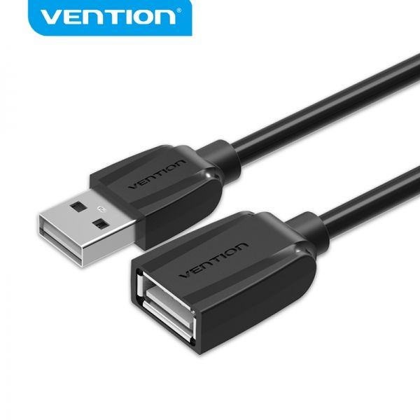 282327_1 Vention Cable Alargador USB 2.0 Macho a USB Hembra - 1.5m - Color Negro - Imagen 1