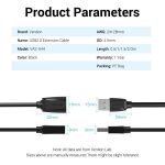 Vention Cable Alargador USB 2.0 Macho a USB Hembra - 1.5m - Color Negro - Imagen 5