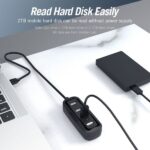 Vention HUB 4 en 1 USB2.0 a 4xUSB2.0 - 1m - Color Negro - Imagen 3