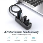 Vention HUB 4 en 1 USB2.0 a 4xUSB2.0 - 1m - Color Negro - Imagen 4
