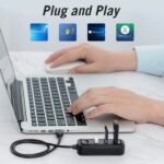 Vention HUB 4 en 1 USB2.0 a 4xUSB2.0 - 1m - Color Negro - Imagen 5
