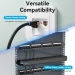 Vention Conector RJ45 Cat.7 - Conexion Ethernet de Alta Velocidad - Color Negro - Imagen 3
