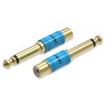 Vention Adaptador RCA Hembra a Jack 6.5 Macho - Color Azul - Imagen 2