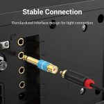 Vention Adaptador RCA Hembra a Jack 6.5 Macho - Color Azul - Imagen 3