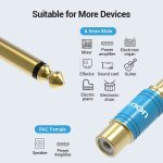 Vention Adaptador RCA Hembra a Jack 6.5 Macho - Color Azul - Imagen 5