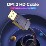 Vention Cable DisplayPort Macho a DisplayPort Macho 1.2 4K - 1m - Color Negro - Imagen 5