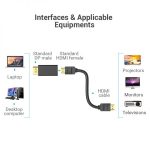 Vention Adaptador Displayport Macho a HDMI Hembra - Color Negro - Imagen 5