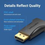 Vention Adaptador Displayport Macho a HDMI Hembra - Color Negro - Imagen 5