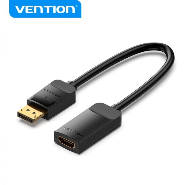 282597_1 Vention Conversor DP Macho a HDMI Hembra 4K 60Hz - 0.15m - Color Negro - Imagen 1