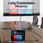 Vention Conversor DP Macho a HDMI Hembra 4K 60Hz - 0.15m - Color Negro - Imagen 3
