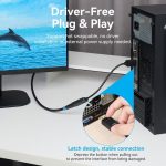 Vention Conversor DP Macho a HDMI Hembra 4K 60Hz - 0.15m - Color Negro - Imagen 4