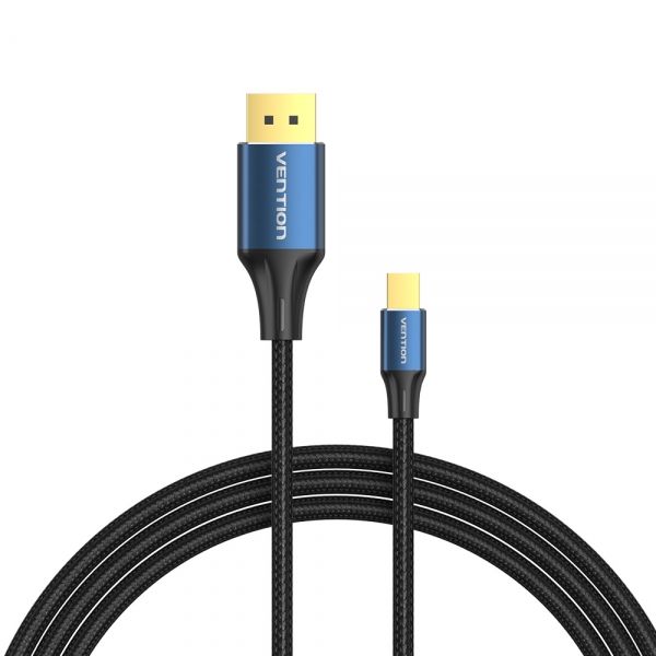 282652_1 Vention Cable Conversor DisplayPort Macho a Mini DisplayPort Macho 1.4 8K - 2m - Color Negro y Azul - Imagen 1