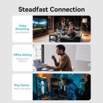 Vention Cable de Red UTP Cat5e Patch - 8m - Color Negro - Imagen 4