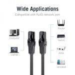 Vention Cable de Red UTP RJ45 Cat6 Plano - 1.5m - Color Negro - Imagen 5