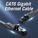 Vention Cable de Red UTP RJ45 Cat6 Plano - 25m - Color Negro - Imagen 4